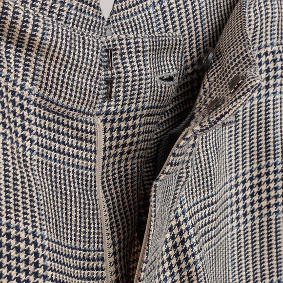 Brunello Cucinnelli SS/19 Beige & Black Linen Check Trousers - Picture 10 of 16